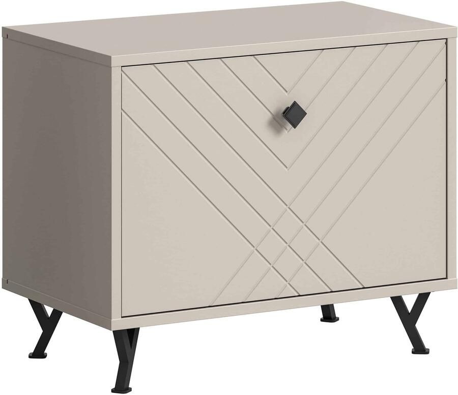 Furnilux Notes bank zandbeige mat MDF TZ zandbeige melamine 35x60x50cm