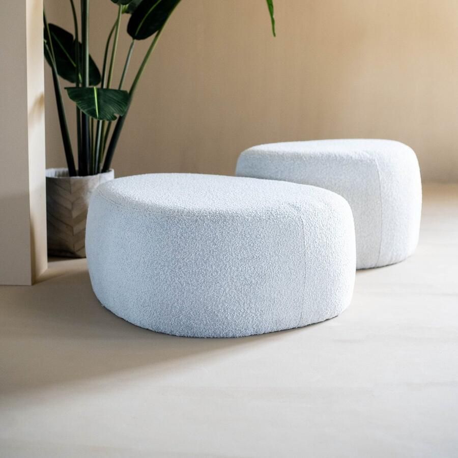 Eleonora Poef Liby Klein Bouclé Beige Copenhagen Organisch