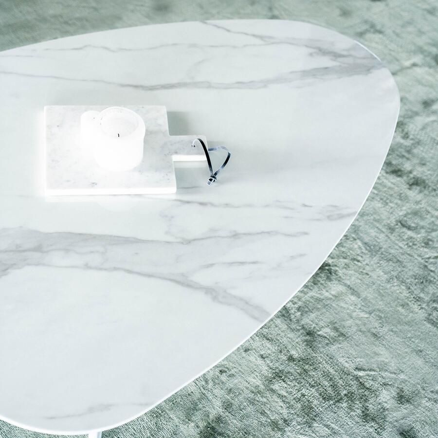 Eleonora Organische Salontafel Neno Marmerlook Wit 95 x 130cm - Foto 2