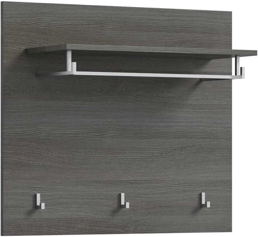 Furnilux Salsa garderobepaneel wit hoogglans MDF TZ rookzilver NB 27x80x70cm