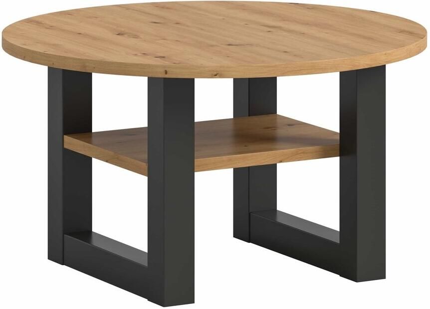 Furnilux Seattle salontafel rond Artisan NB grijs NB 75x75x42cm