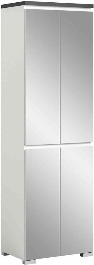 Furnilux Shoelove spiegel schoenenkast wit NB grijs NB 40x60x109cm