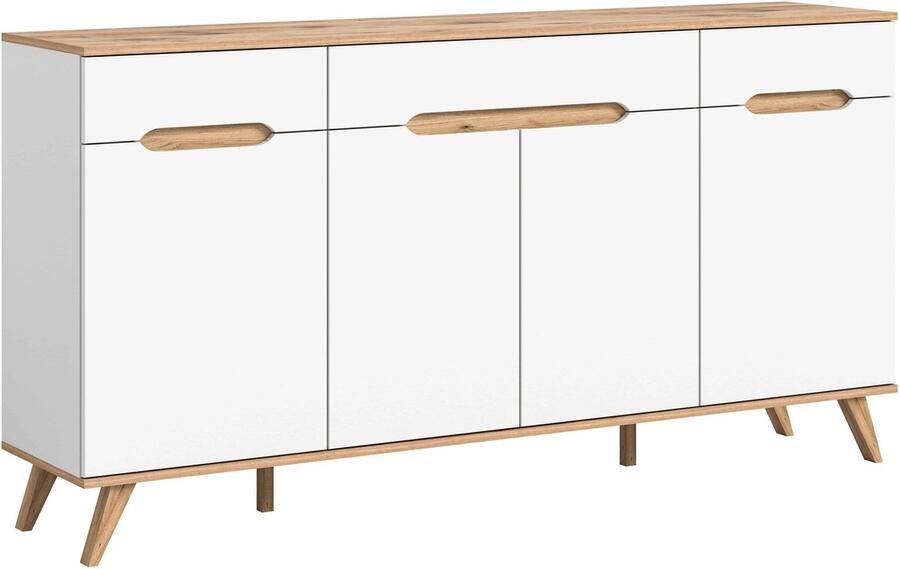 Furnilux Stockholm dressoir wit NB Nox Eiken NB 40x185x95cm