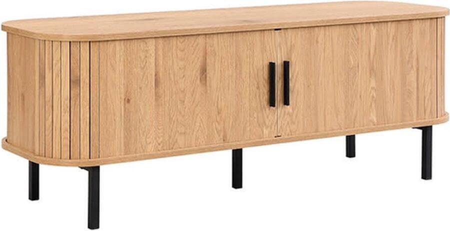 Furnilux Stockholm TV Meubel 120 x 40 x 45 cm Strak Scandinavisch Design met Schuifdeuren