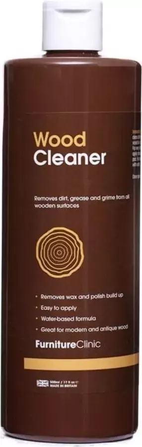 Furniture Clinic Hout Reiniger 500ml Verwijdert Vuil & Vet (goed voor 2 5L ) Geschikt voor Alle Houten Oppervlakken 500 ml