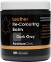 Furniture Clinic Leer Balsem -Kleur : Donker Grijs Dark Grey Kleur Herstel en Beschermen van Versleten Leer en Lederwaar – Leather Re-Colouring Balm - Thumbnail 1