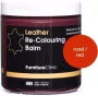 Furniture Clinic Leer Balsem -Kleur : Rood Red Kleur Herstel en Beschermen van Versleten Leer en Lederwaar – Leather Re-Colouring Balm - Thumbnail 1