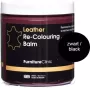 Furniture Clinic Leer Balsem -Kleur : Zwart Black Kleur Herstel en Beschermen van Versleten Leer en Lederwaar – Leather Re-Colouring Balm - Thumbnail 1