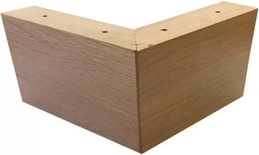Furniture Legs Europe Eikenhouten Hoekpoot 10 cm Bankonderdeel