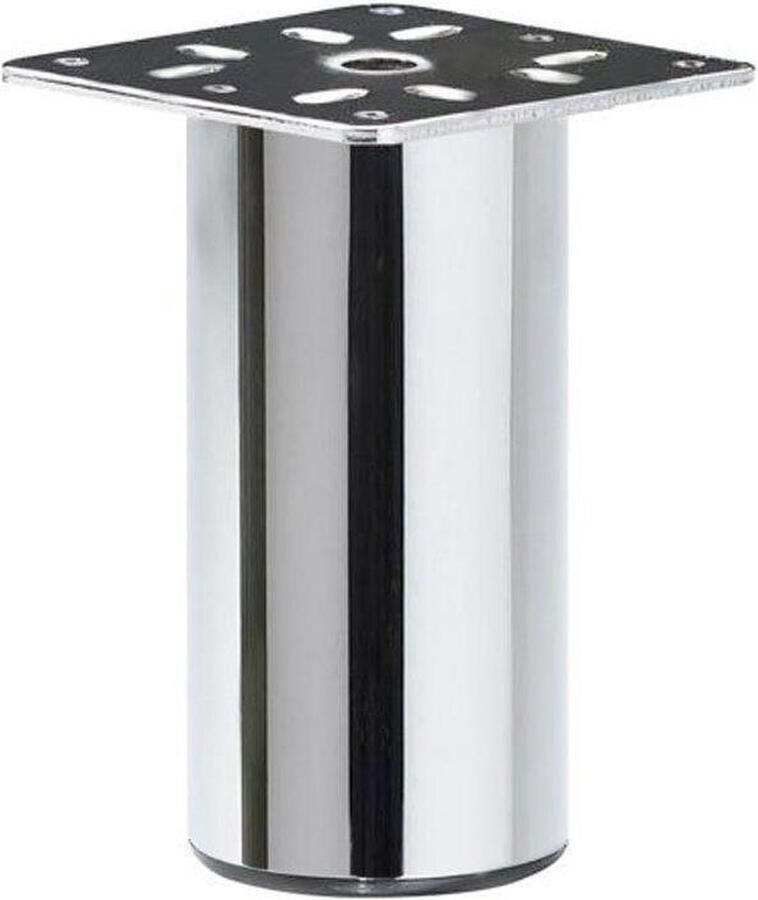 Furniture Legs Europe Chromen Ronde Meubelpoot 10 cm Bankonderdeel