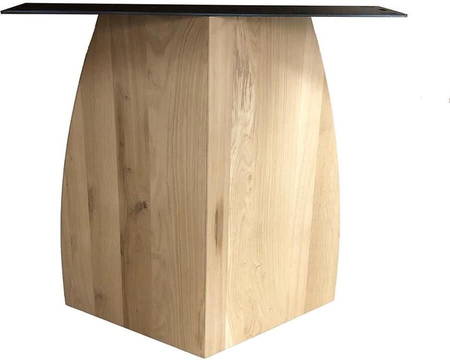 Furniture Legs Europe Eiken houten v poot per set 69 cm bij 22 cm en hoogte 75cm 2 stuks