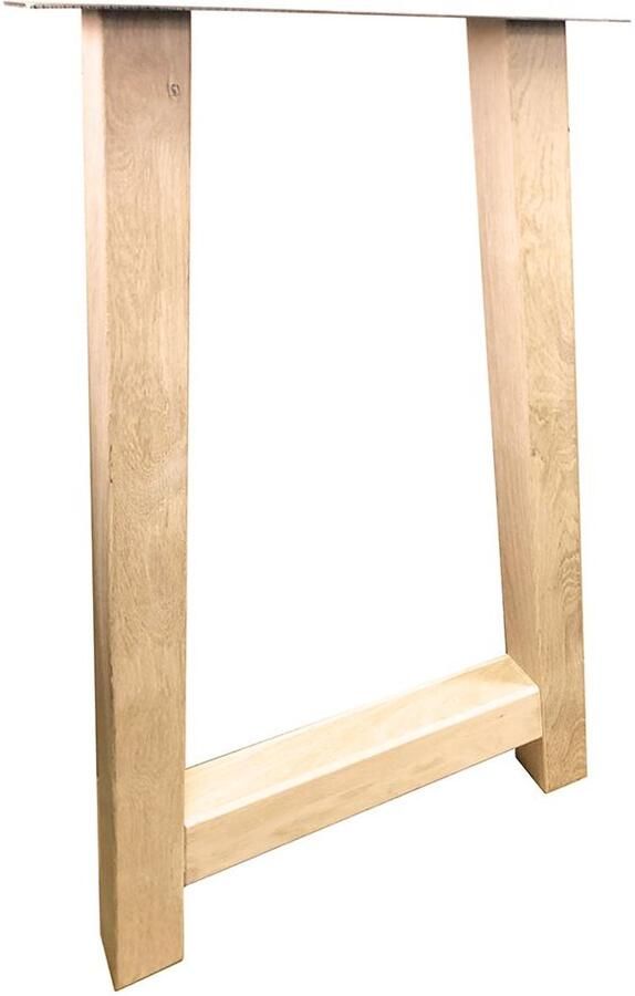 Furniture Legs Europe FLE Eiken houten A taps tafelpoot bar poot 69 bij 8 cm en hoogte 100 cm (koker 8 x 8 cm) barpoot tafelpoot