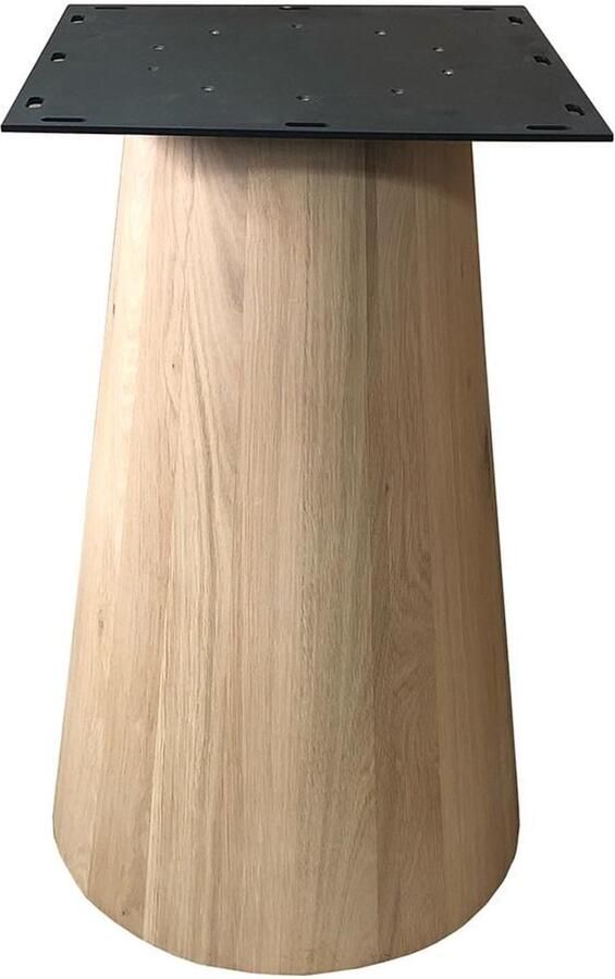 Furniture Legs Europe FLE Eiken houten kegel tafelpoot conisch ø 45 cm en hoogte 74 cm