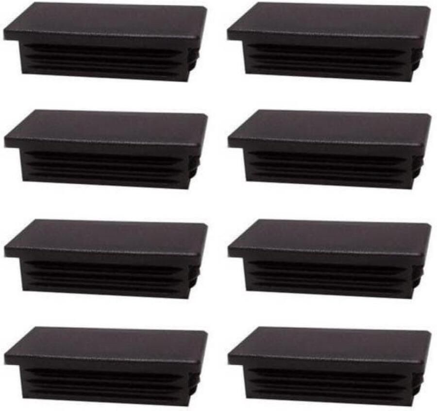 Furniture Legs Europe FLE Inslagdop meubeldop zwart rechthoek 2 bij 4 cm en hoogte 0 4 cm van kunststof 8 stuks - Foto 2