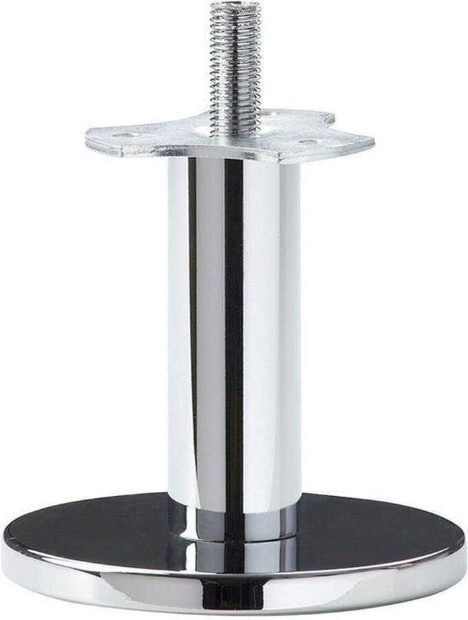 Furniture Legs Europe FLE Massief stalen meubelpoot chroom rond ø 2 5 cm en hoogte 8 cm (M10)