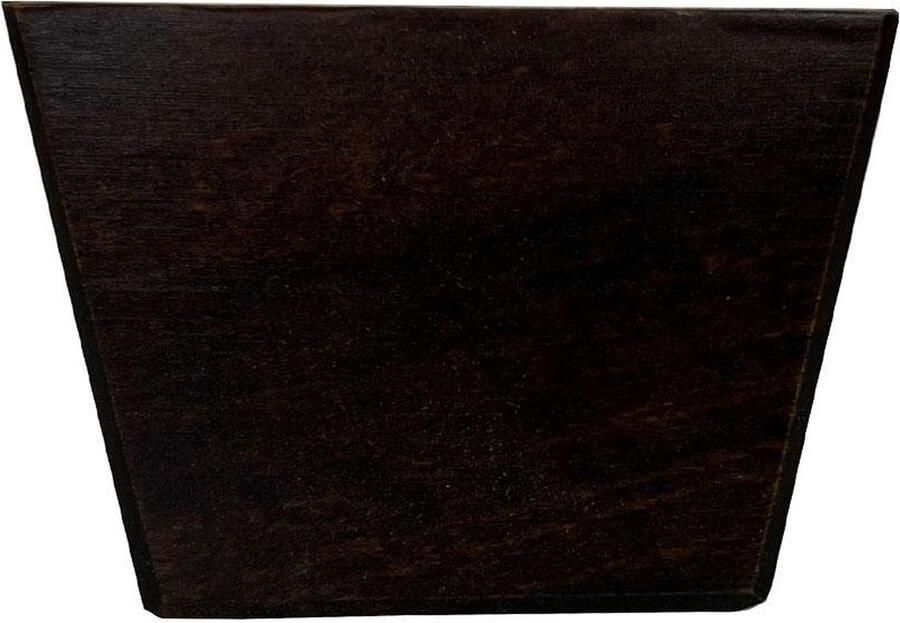 Furniture Legs Europe FLE Meubelpoot bruin vierkant 7 bij 4 5 cm en hoogte 5 cm van massief hout