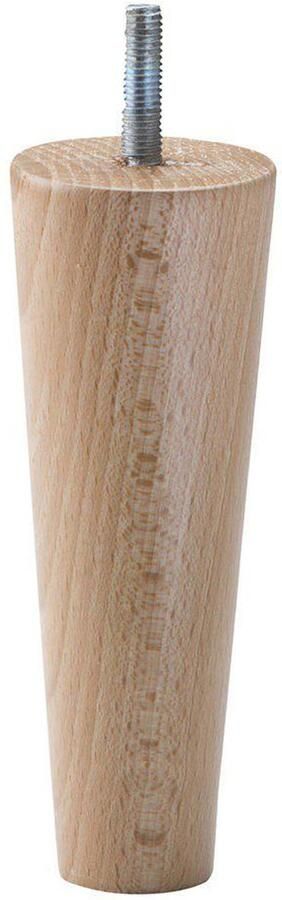 Furniture Legs Europe FLE Meubelpoot conisch Ø 5 cm 3 5 cm en hoogte 15 cm van massief hout (M8)