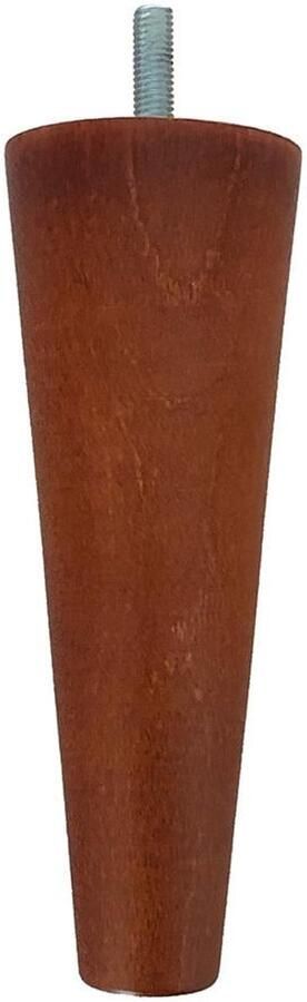 Furniture Legs Europe FLE Meubelpoot kersen conisch Ø 6 cm 3 cm en hoogte 16 cm van massief hout (M8)