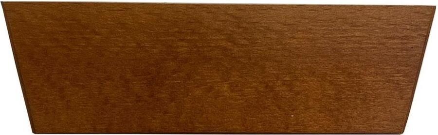 Furniture Legs Europe FLE Meubelpoot kersen vierkant 16 bij 4 5 cm en hoogte 5 cm van massief hout