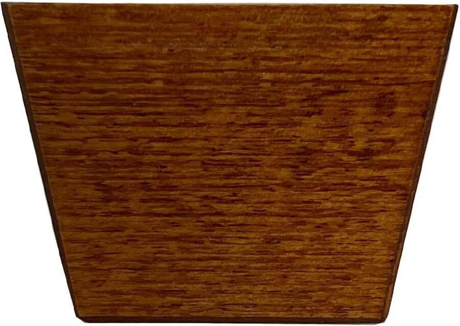 Furniture Legs Europe FLE Meubelpoot kersen vierkant 7 bij 4 5 cm en hoogte 5 cm van massief hout