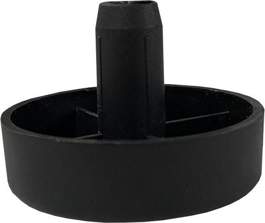 Furniture Legs Europe FLE Meubelpoot met pin zwart rond Ø 5 cm en hoogte 1 5 cm van kunststof