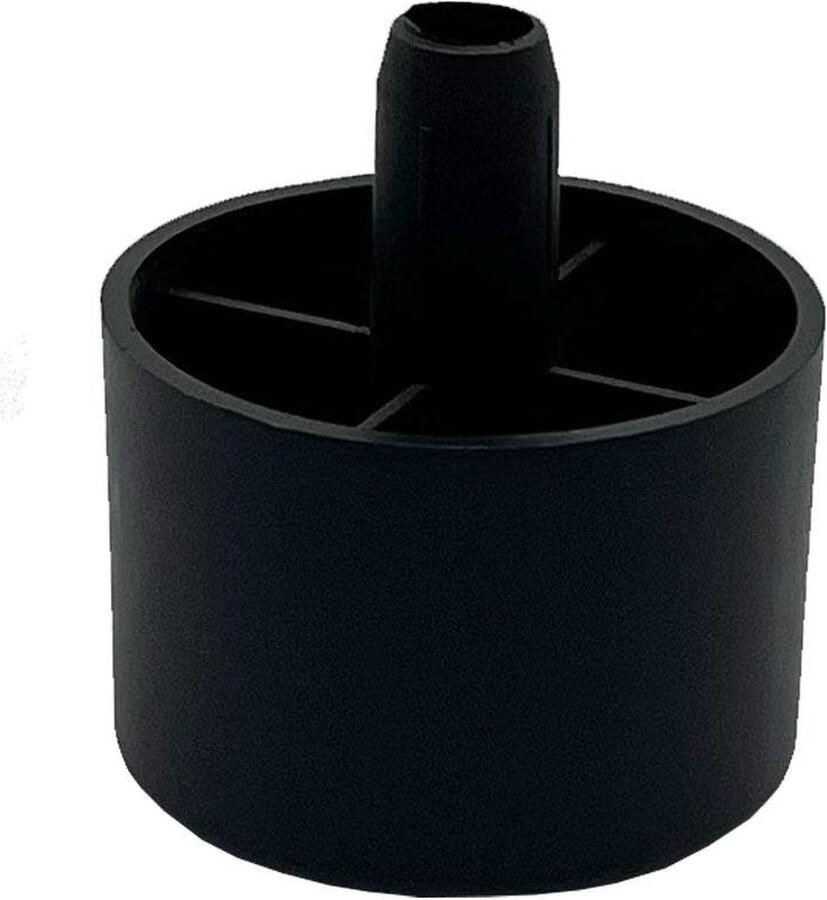Furniture Legs Europe FLE Meubelpoot met pin zwart rond Ø 5 cm en hoogte 3 5 cm van kunststof