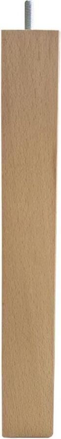 Furniture Legs Europe FLE Meubelpoot vierkant 5 bij 5 cm en hoogte 36 cm van massief hout (M8)