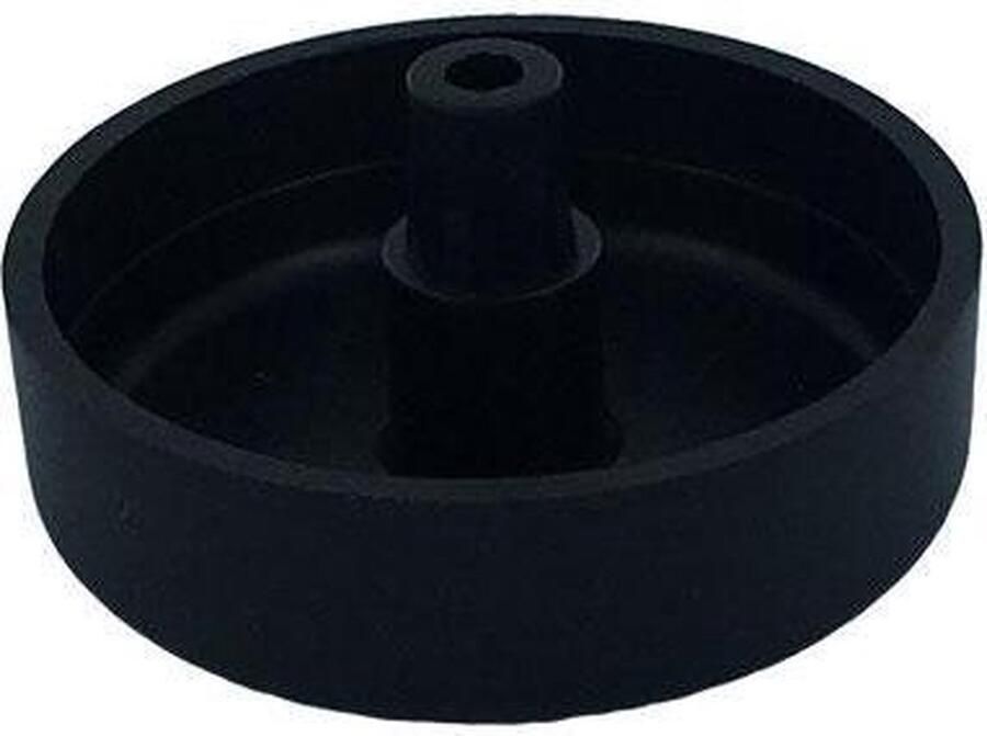Furniture Legs Europe FLE Meubelpoot zwart rond Ø 5 cm en hoogte 1 5 cm van kunststof 4 stuks