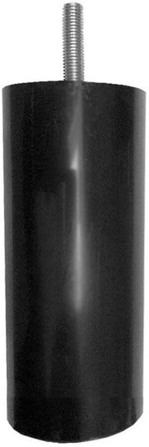 Furniture Legs Europe FLE Meubelpoot zwart rond Ø 5 cm en hoogte 10 cm van kunststof (M8)