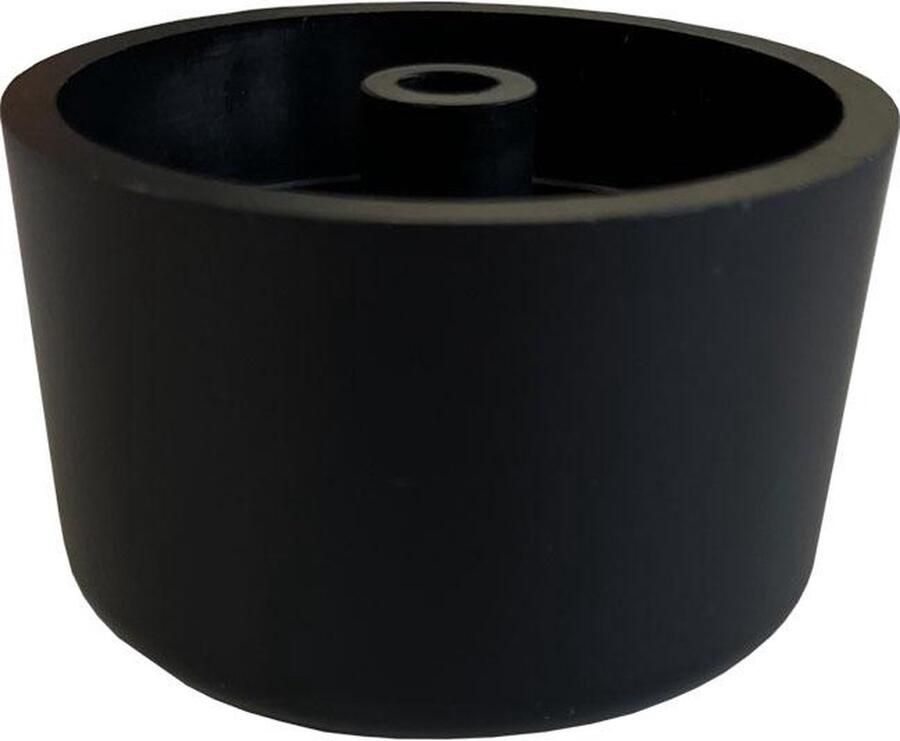 Furniture Legs Europe FLE Meubelpoot zwart rond Ø 5 cm en hoogte 3 cm van kunststof