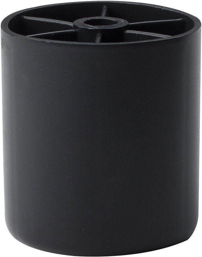Furniture Legs Europe FLE Meubelpoot zwart rond Ø 5 cm en hoogte 5 cm van kunststof