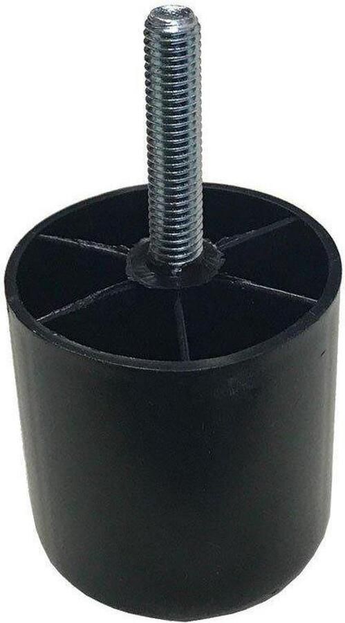 Furniture Legs Europe FLE Meubelpoot zwart rond Ø 5 cm en hoogte 5 cm van kunststof (M8)
