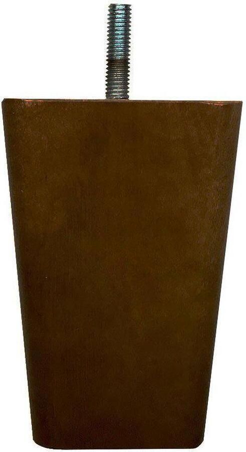 Furniture Legs Europe FLE Meubelpoot zwart taps 7 5 bij 7 5 cm en hoogte 11 5 cm van massief hout (M8)