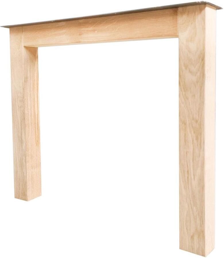 Furniture Legs Europe FLE N-poot massief eikenhout 80 bij 8 cm en hoogte 73 cm (8 x 8 cm)
