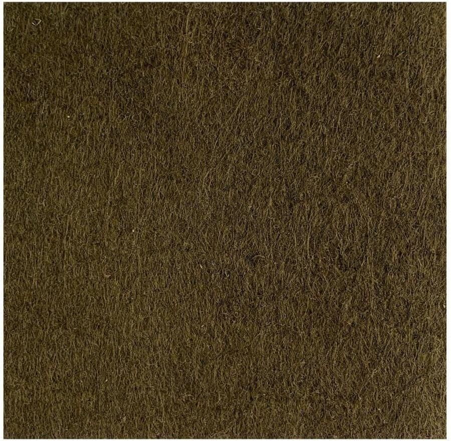 Furniture Legs Europe FLE Plakvilt vierkant 10 bij 10 cm en hoogte 0 35 cm bruin op maat te knippen 4 stuks