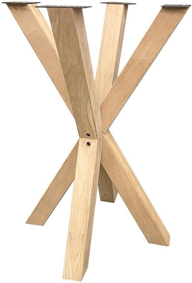 Furniture Legs Europe FLE Spinpoot van eikenhout horeca bartafel 70 bij 70 cm en hoogte 100 cm (8 x 8 cm)