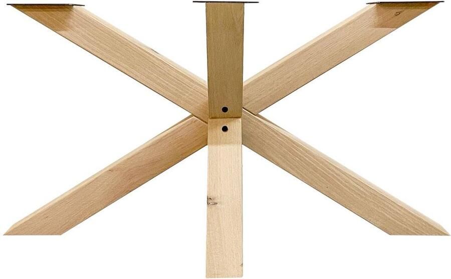 Furniture Legs Europe FLE Spinpoot van eikenhout ongelijkzijdig matrix 140 bij 70 cm en hoogte 72 cm (10 x 10 cm)