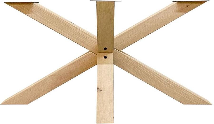 Furniture Legs Europe FLE Spinpoot van eikenhout ongelijkzijdig matrix 160 bij 70 cm en hoogte 72 cm (10 x 10 cm)