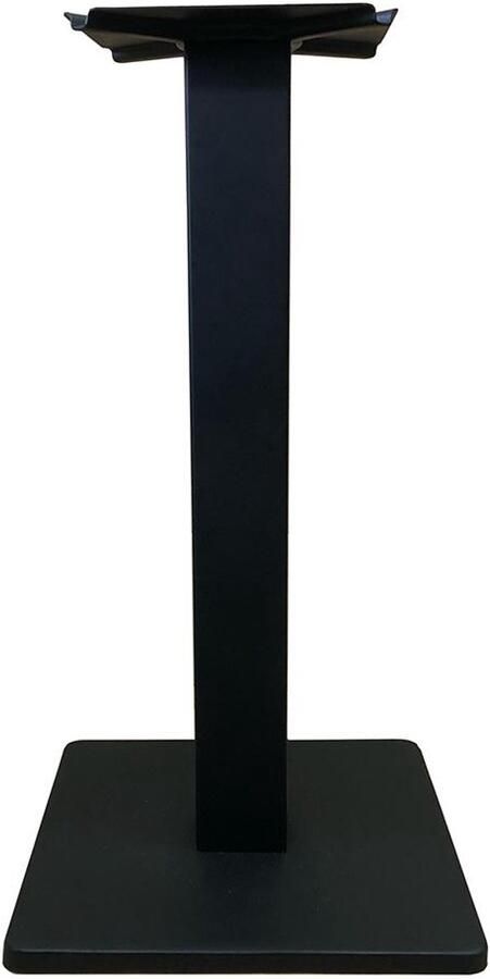 Furniture Legs Europe FLE Stalen bistro tafelpoot zwart vierkant koker 8 bij 8 cm en hoogte 71 cm