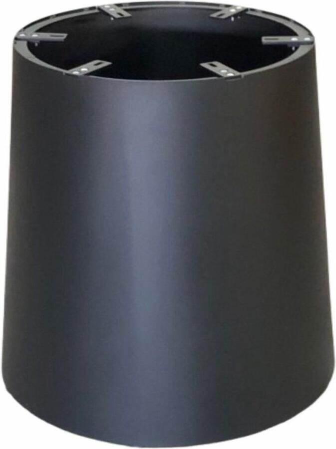 Furniture Legs Europe FLE Stalen kegel tafelpoot zwart conisch ø 65 cm en hoogte 72