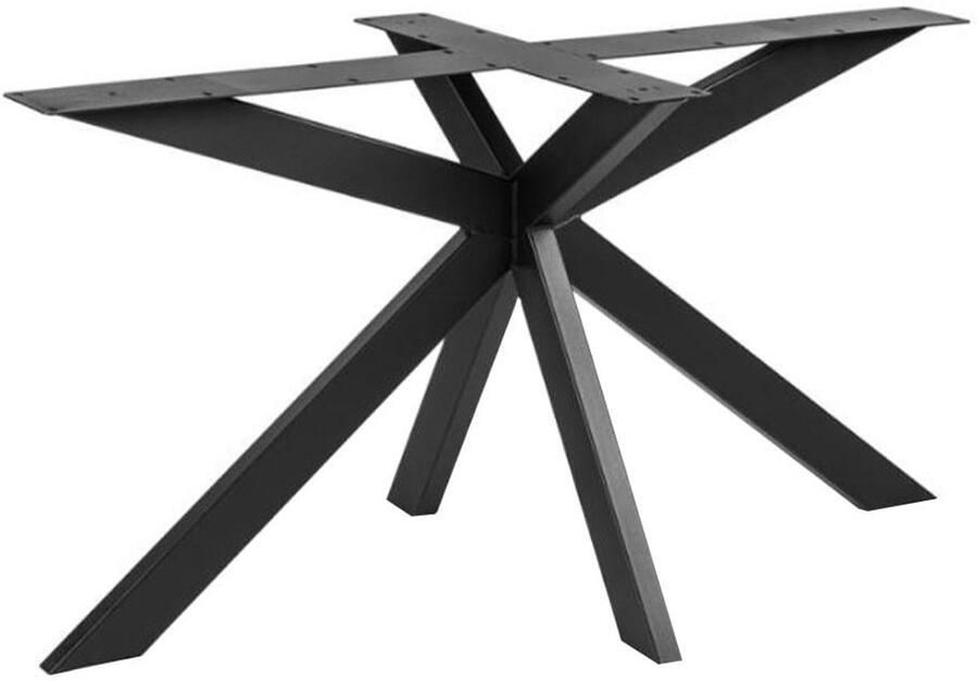 Furniture Legs Europe FLE Stalen matrix zwart spinpoot 180 bij 80 cm en hoogte 73 cm (8 x 4 cm)