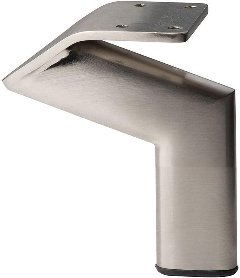 Furniture Legs Europe FLE Stalen meubelpoot rvs look design 11 5 bij 2 cm en hoogte 10 cm