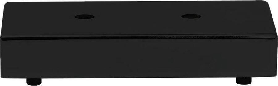 Furniture Legs Europe FLE Stalen meubelpoot zwart rechthoek 18 bij 9 5 cm en hoogte 3 5 cm