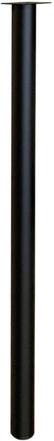 Furniture Legs Europe FLE Stalen meubelpoot zwart rond ø 3 2 cm en hoogte 70 cm