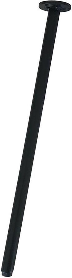 Furniture Legs Europe FLE Stalen schuine meubelpoot grijs rond 1 6 cm en hoogte 38 cm