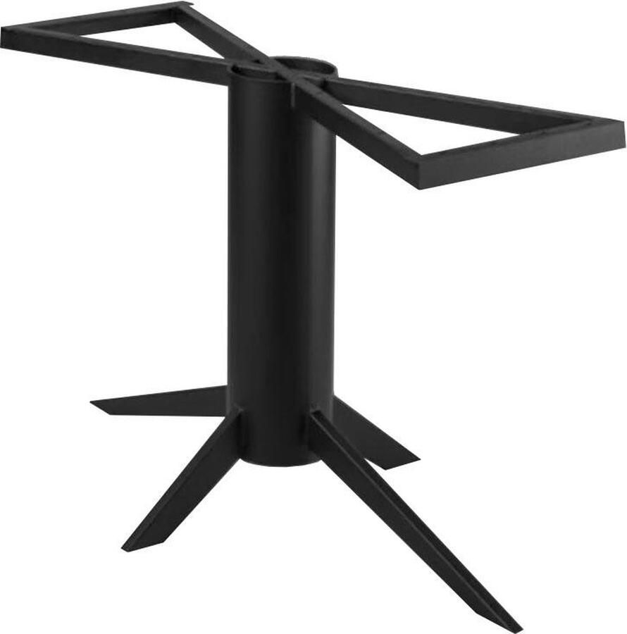Furniture Legs Europe FLE Stalen tafelonderstel zwart kolom 140 bij 80 cm en hoogte 73 cm
