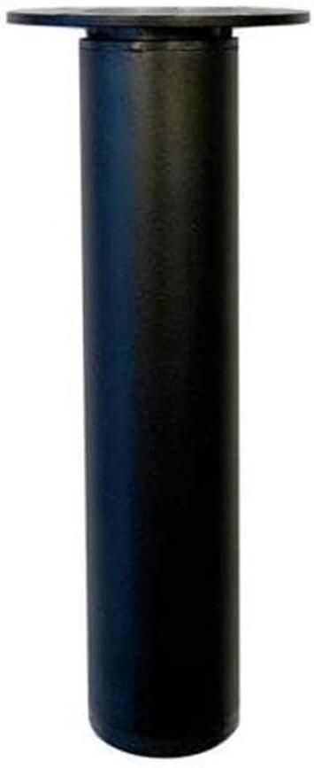 Furniture Legs Europe FLE Stalen verstelbare meubelpoot zwart rond ø 3 cm en hoogte 14 5 cm