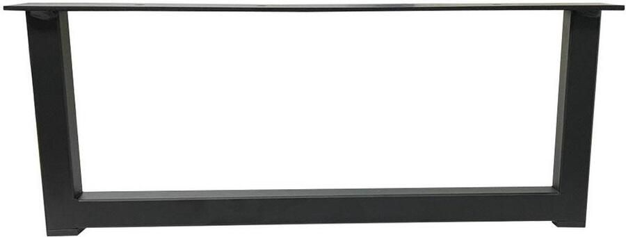Furniture Legs Europe FLE Stalen zwarte u-vormige kastpoot stalen meubelpoot 15 x 38 cm industrieel design geschikt voor bank kast en dressoir