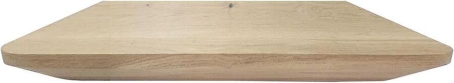 Furniture Legs Europe FLE Wandplank eiken 40 bij 20 cm van 3 cm dik massief hout met verjongde facetrand