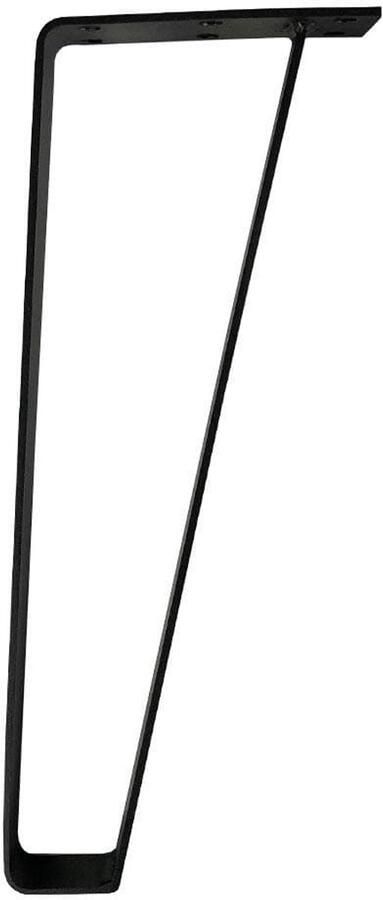 Furniture Legs Europe Massief stalen tafelpoot zwart design 15 bij 5 cm en hoogte 40 cm Set van 4 stuks